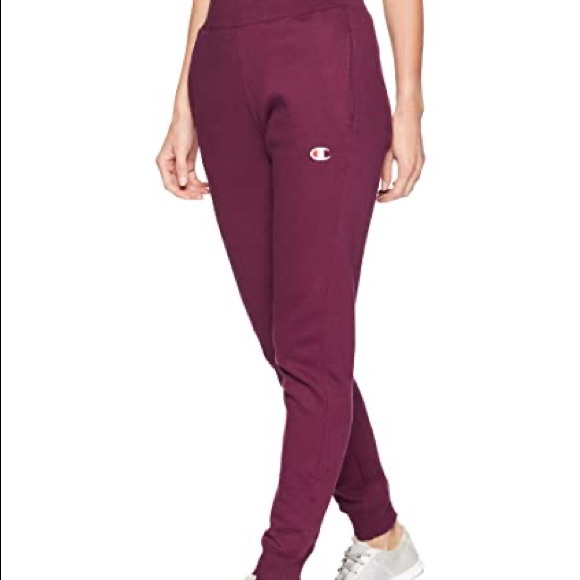 burgundy champion joggers